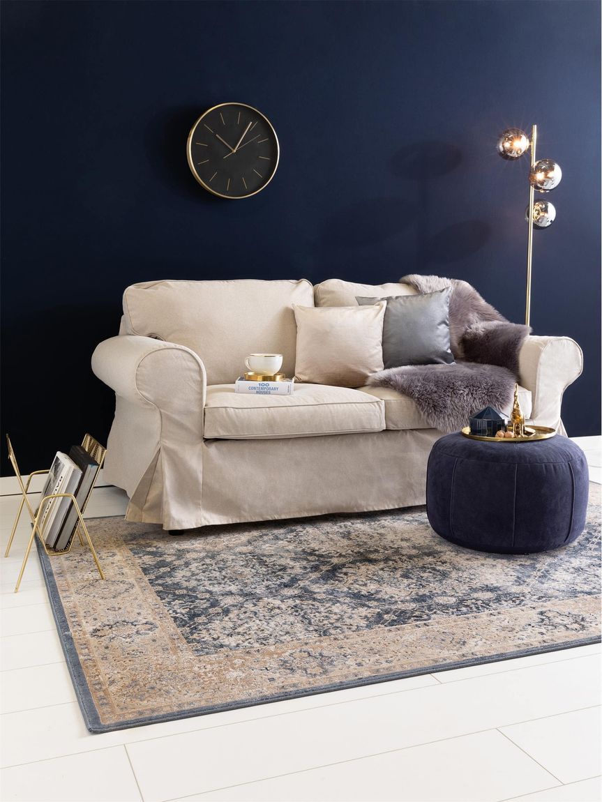 Teppich Yara Beige / Blau