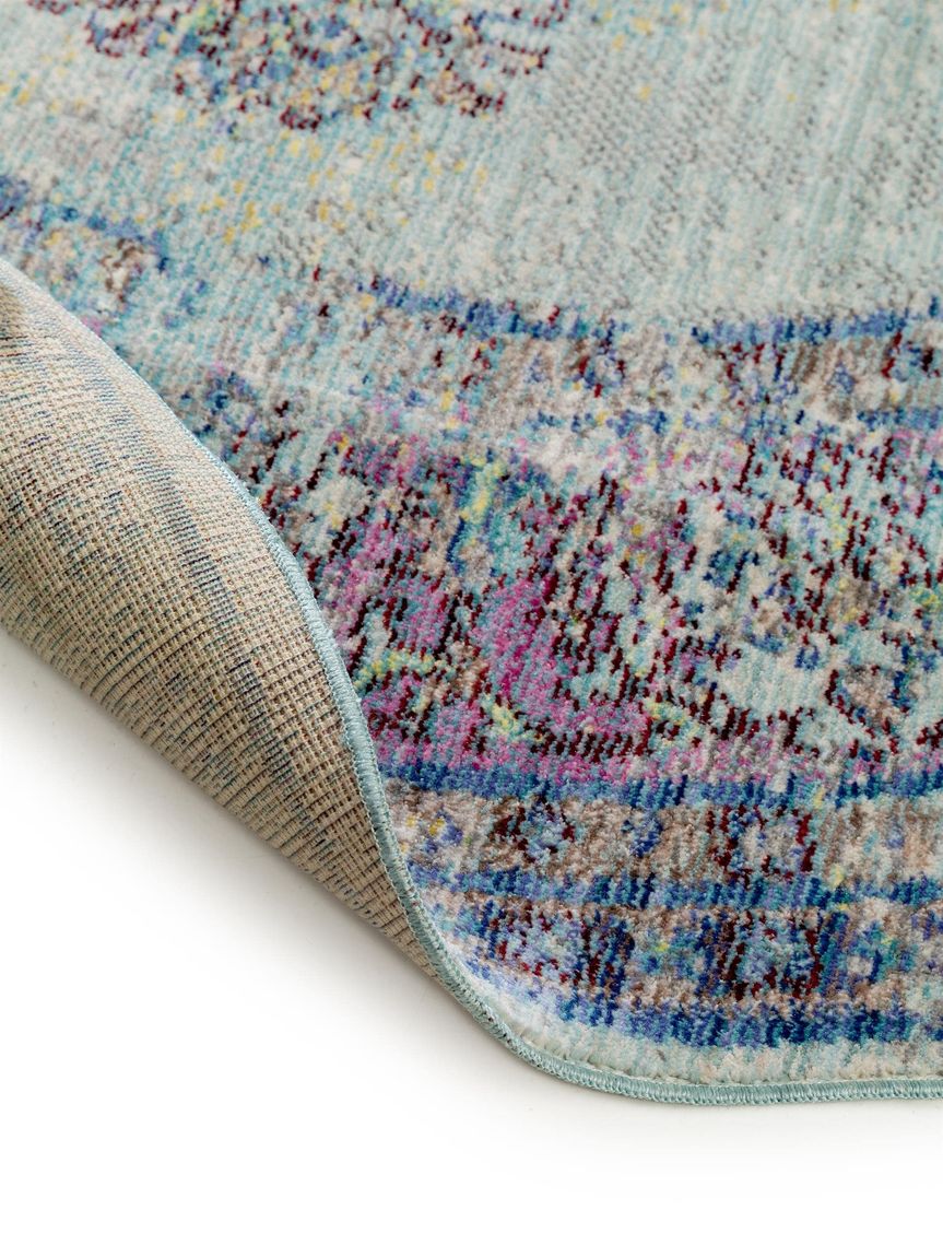 Teppich rund Visconti Hellblau