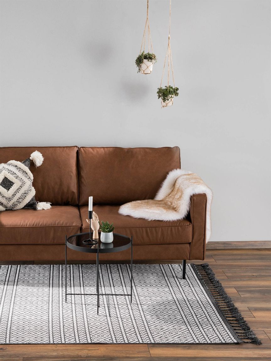 Teppich Laila Beige / Schwarz