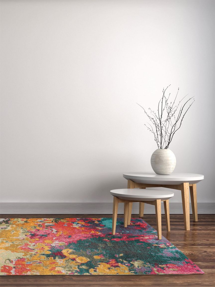 Flachgewebeteppich Stay Bunt