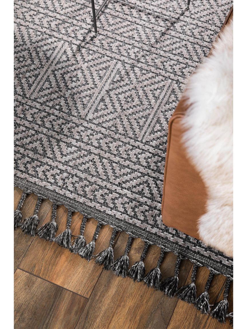 Teppich Laila Beige / Schwarz