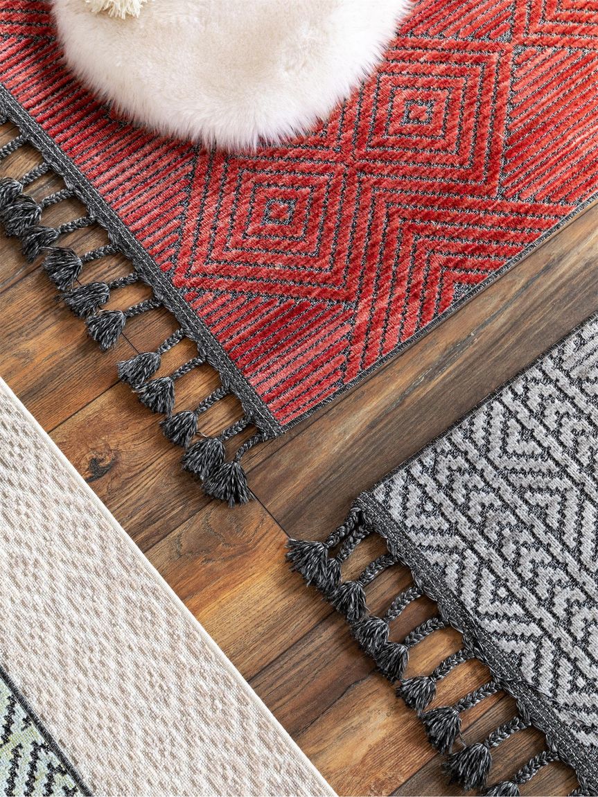 Teppich Laila Beige / Schwarz