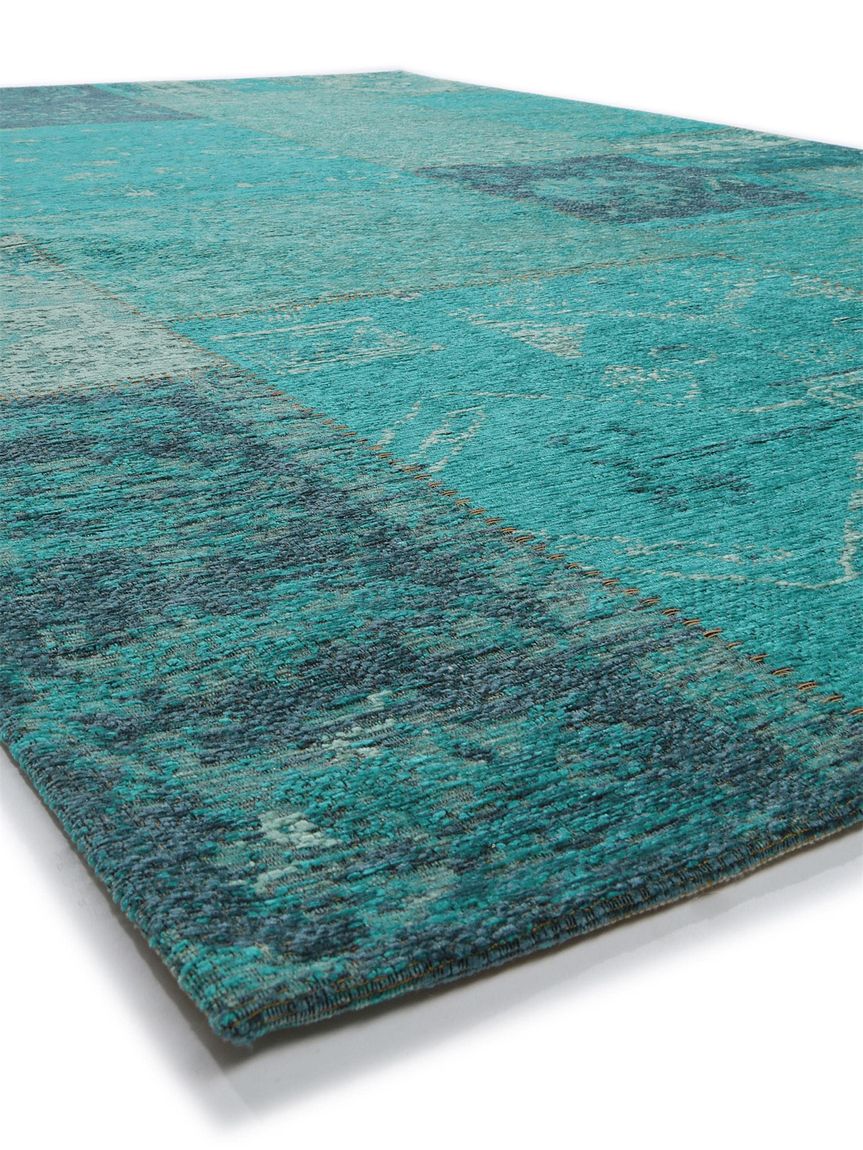 Flachgewebeteppich Frencie Blau