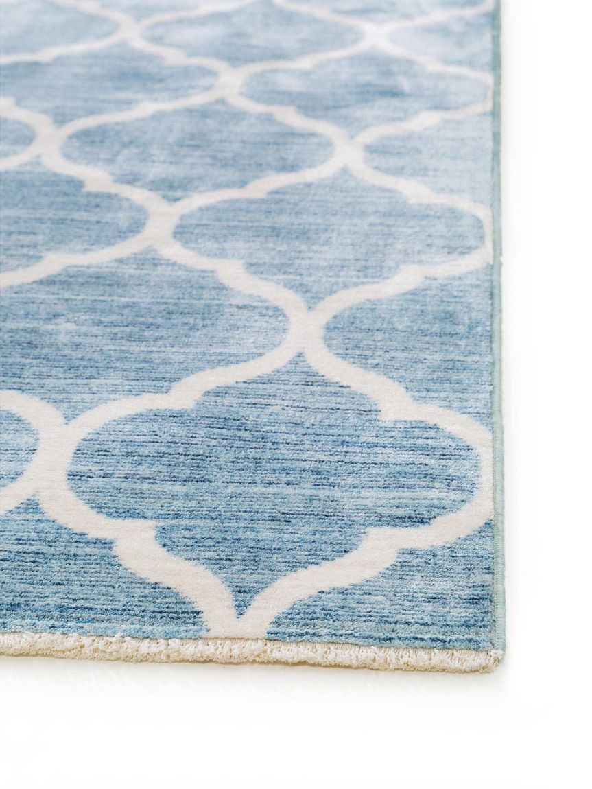 Viskoseteppich Yuma Blau