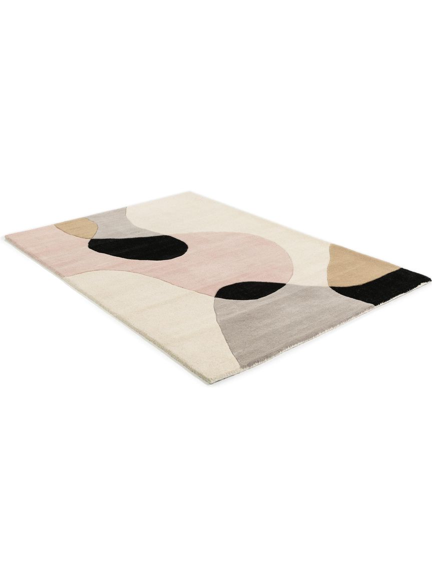 Wollteppich Matrix Beige