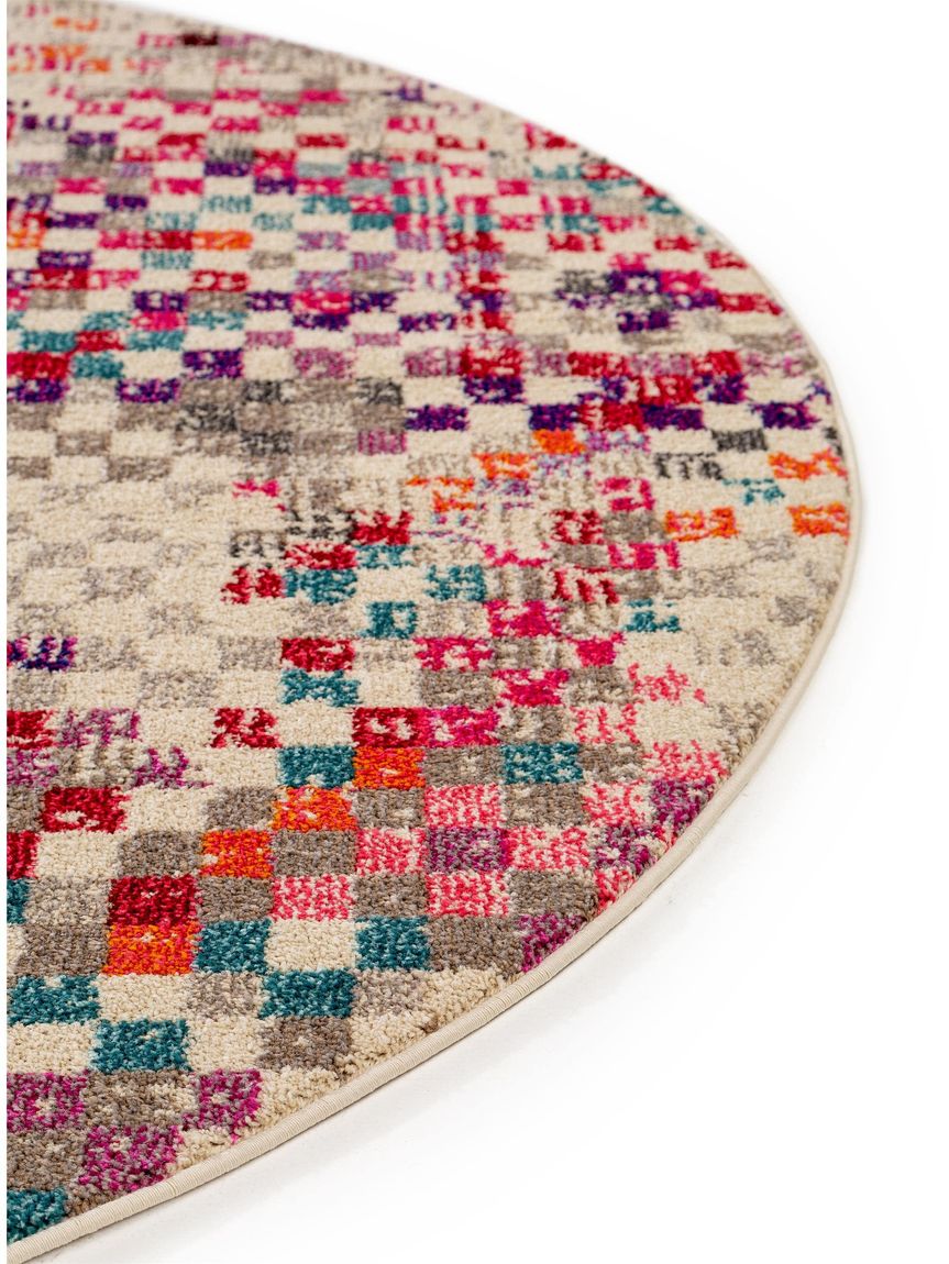 Teppich rund Casa Bunt