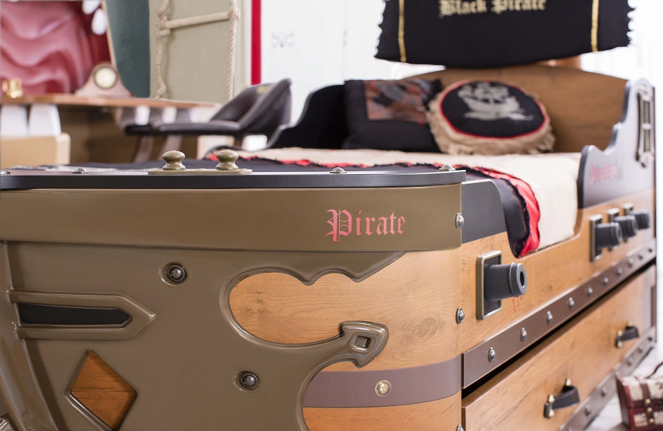 Cilek PIRATE 10 Kinderzimmer Set Komplettset Kinder Spielzimmer Piraten Braun