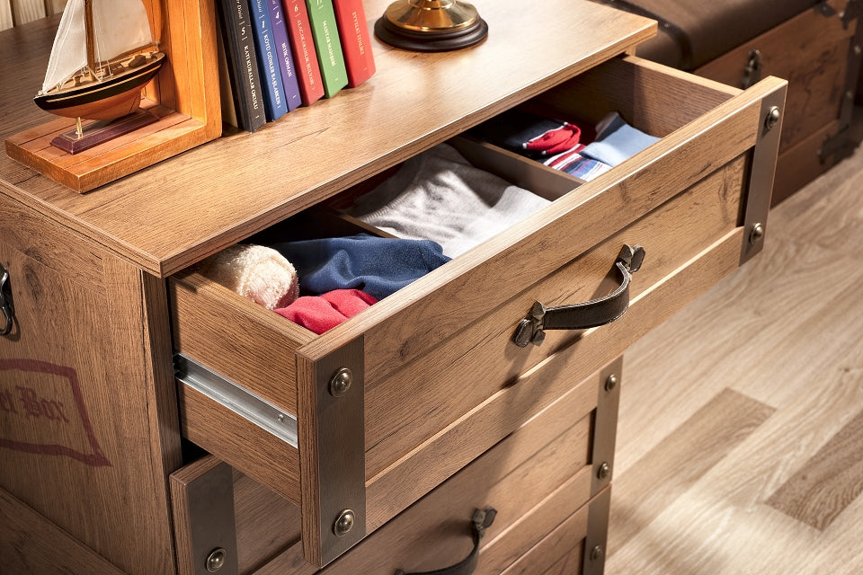 Cilek PIRATE Kommode Anrichte Sideboard Kinderkommode Braun