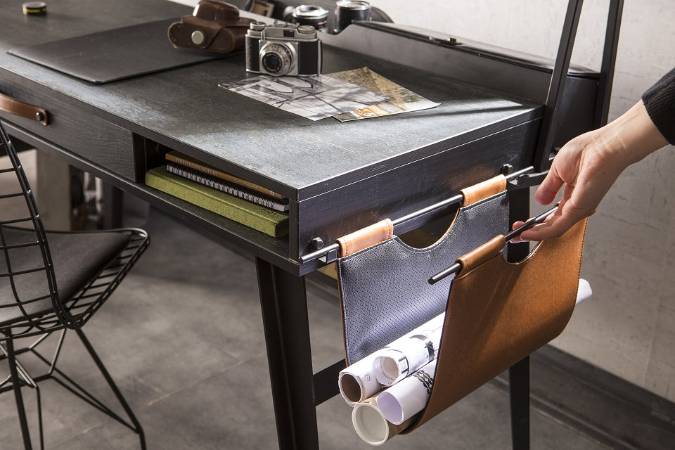 Cilek DARK METAL Schreibtisch Kinderschreibtisch Kindertisch Tisch Grau/Schwarz