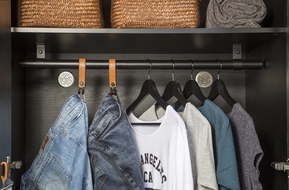 Cilek DARK METAL Kleiderschrank Kinderkleiderschrank Schrank Grau / Schwarz
