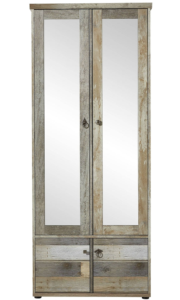 18380 Garderobenschrank BONANZA Driftwood Nachbildung