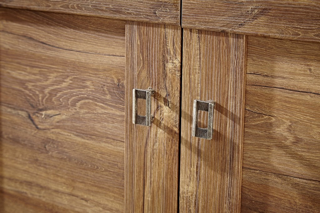 BRÜSSEL Schuhschrank Garderobenschrank Schuhregal Garderobe Akazie dunkel