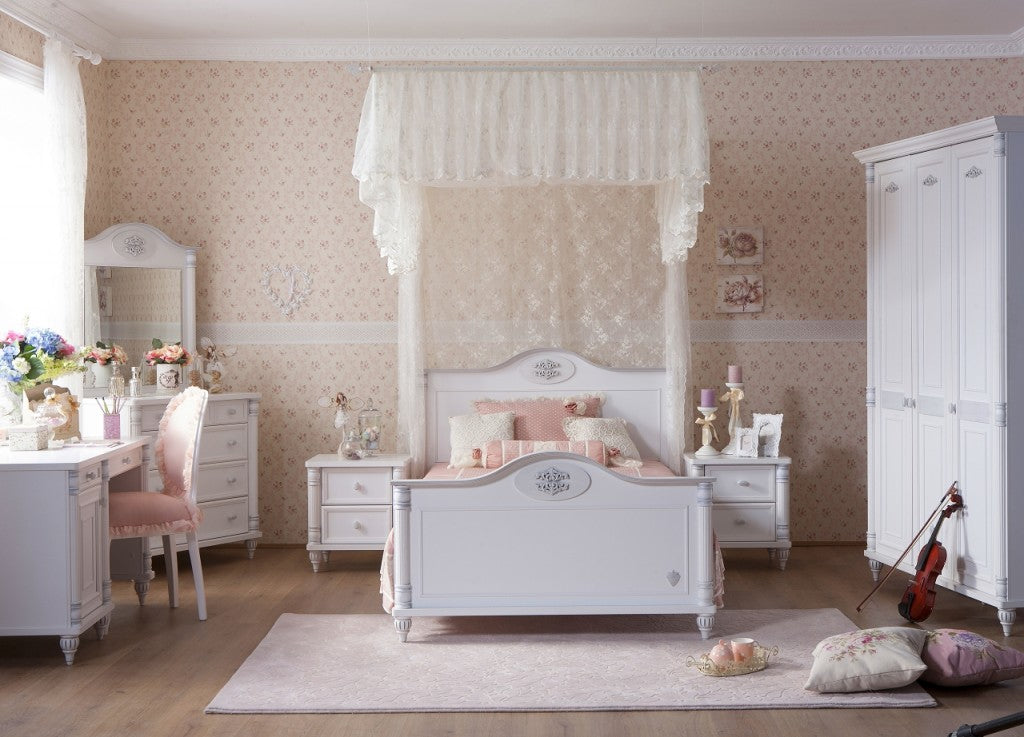 Cilek ROMANTIC Kleiderschrank Kinderkleiderschrank Schrank Weiß