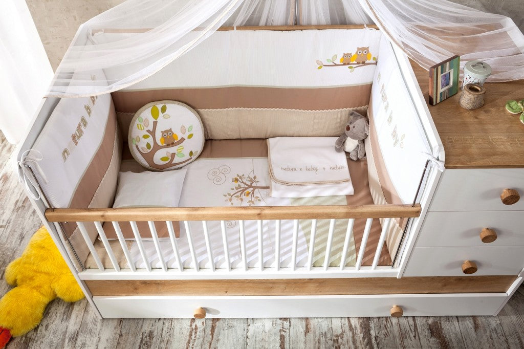 Cilek NATURA BABY 2 Kinderzimmer Set Babyzimmer Kinder Komplettset Weiß / Natur