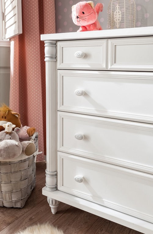 Cilek ROMANTIC Kommode Kinderkommode Anrichte Sideboard Weiß