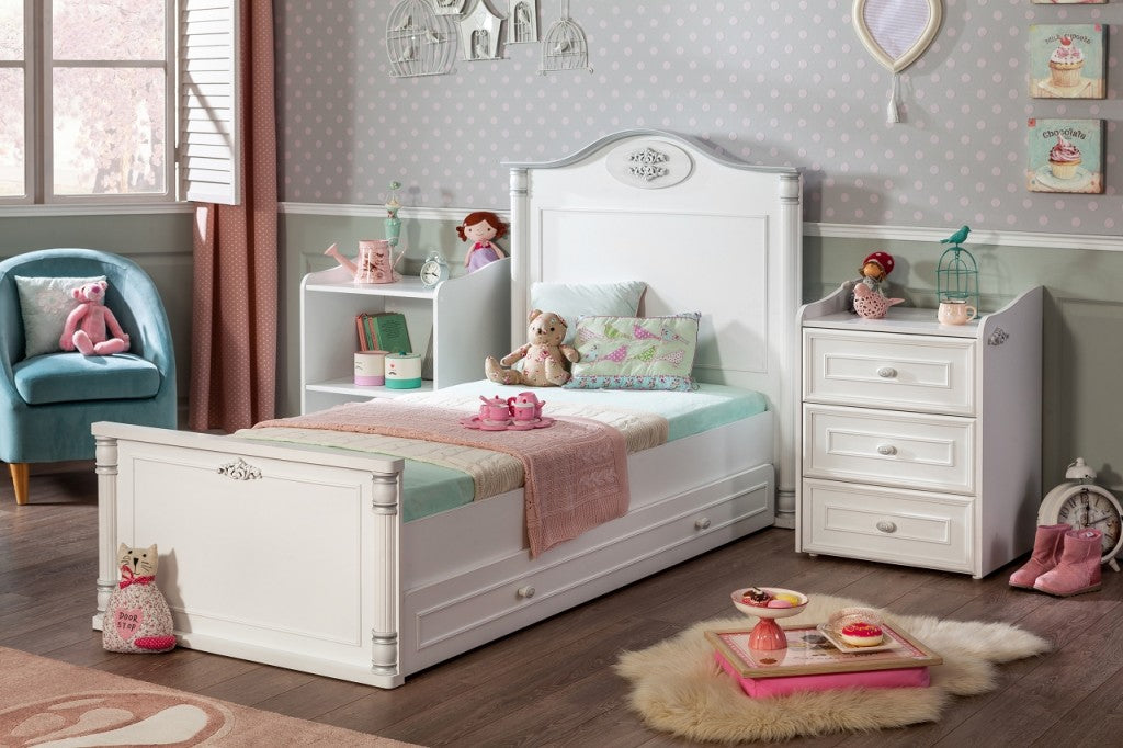 Cilek ROMANTIC BABY Babybett XL Bett Kinderbett Kinderzimmer Weiß