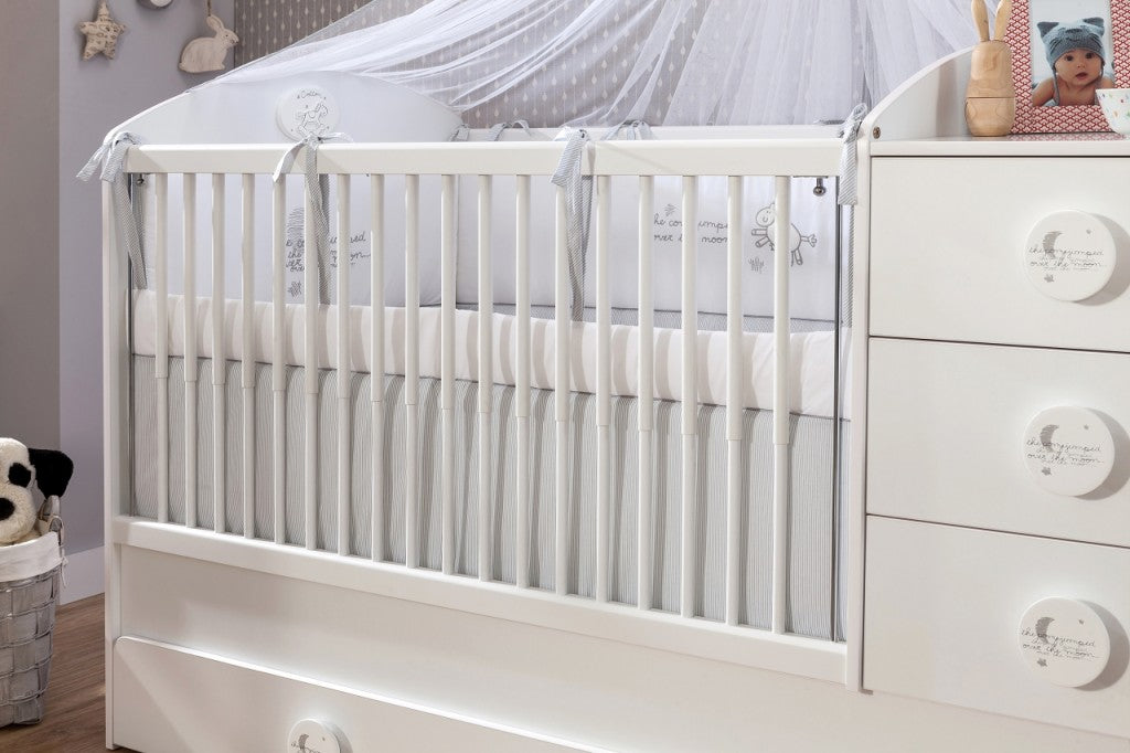 Cilek BABY COTTON 4 Babyzimmer Kinderzimmer Set Komplettset Spielzimmer Weiß