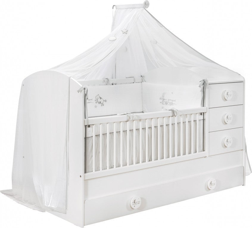 Cilek BABY COTTON 3 Kinderzimmer Set Komplettset Schlafzimmer Spielzimmer Weiß