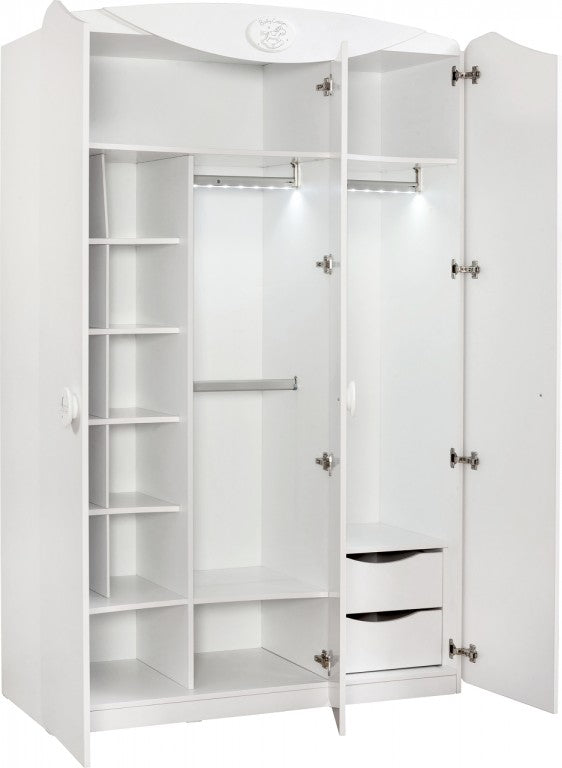 Cilek BABY COTTON Kleiderschrank Schrank Kinderzimmer Weiß