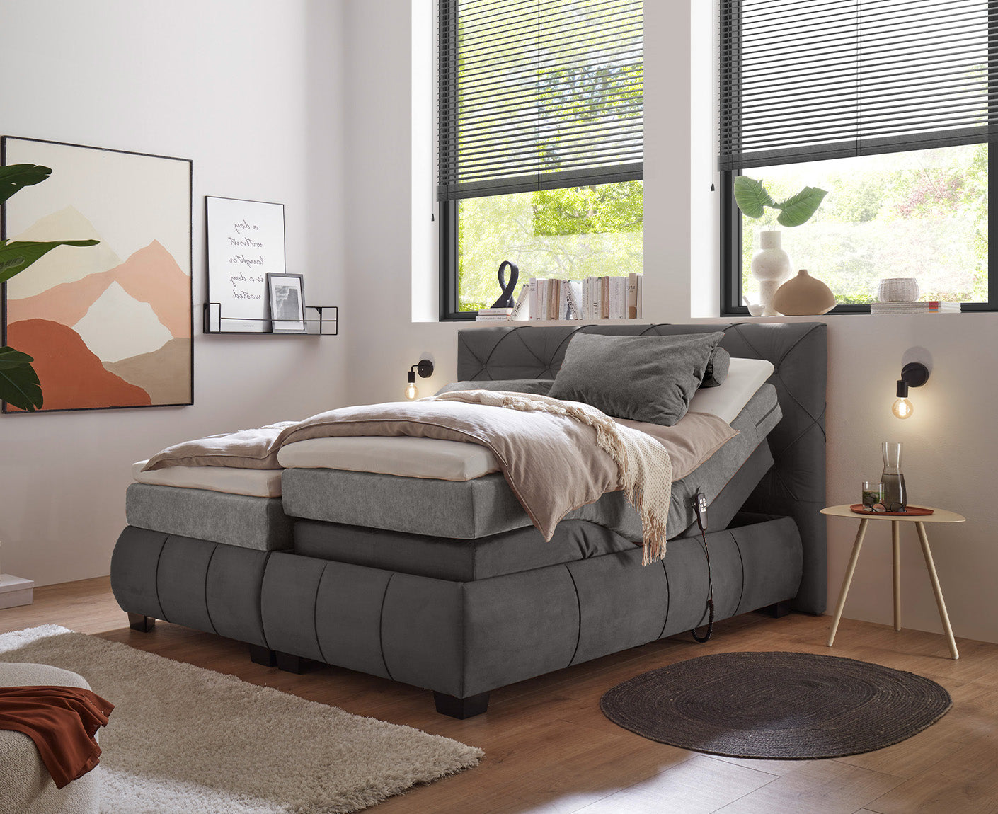 Mansura Boxspringbett 180 x 200 cm, inkl. Motor