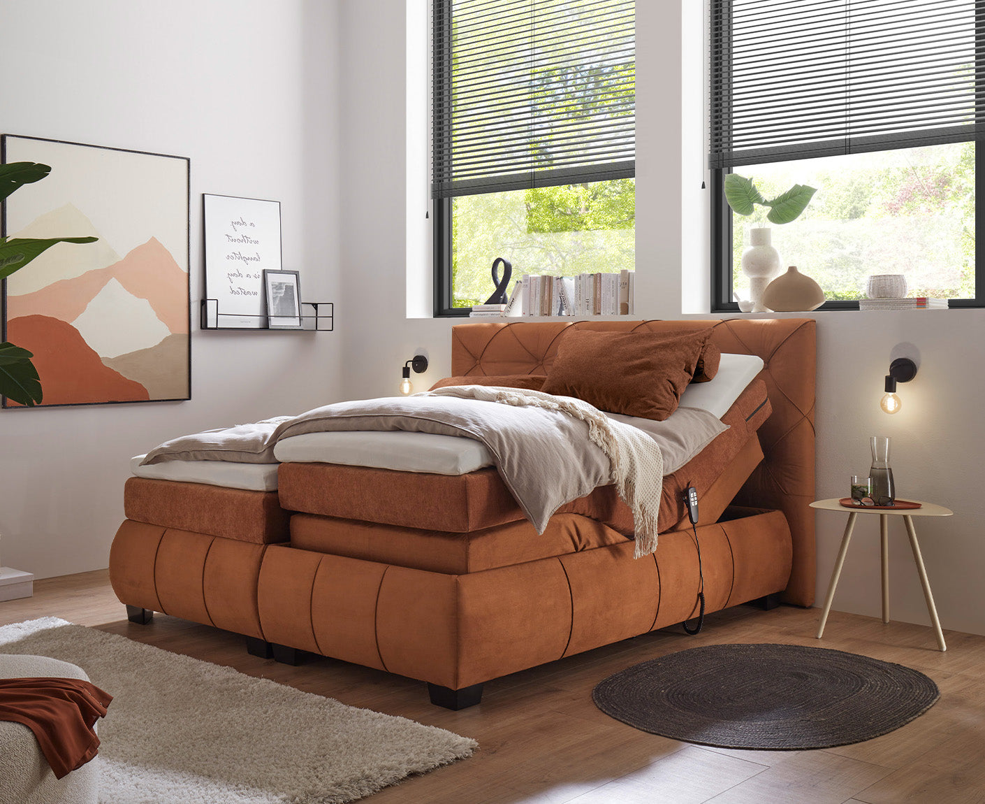 Mansura Boxspringbett 180 x 200 cm, inkl. Motor