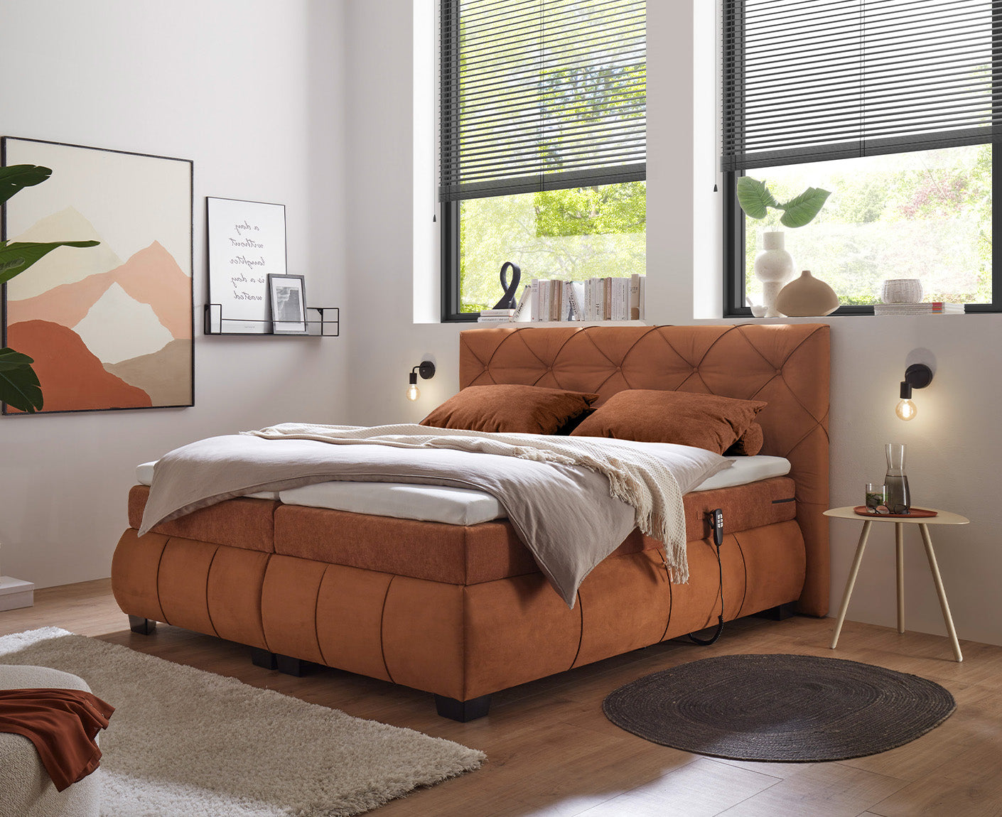 Mansura Boxspringbett 180 x 200 cm, inkl. Motor