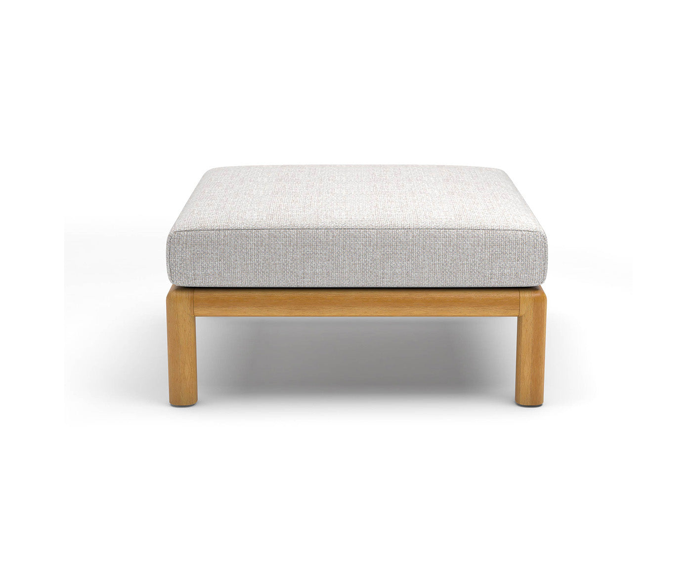 Matera Lounge Hocker Akazie / Hellgrau
