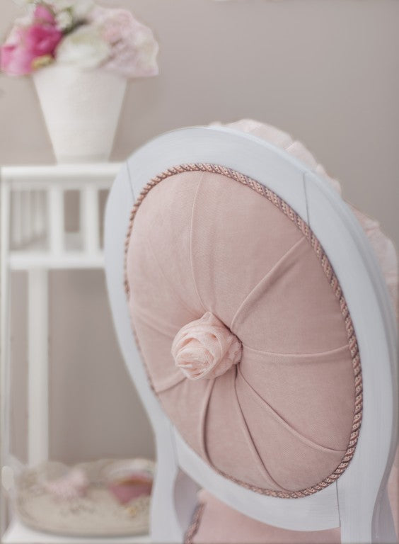 Cilek ROMANTIC Stuhl Kinderstuhl Schminkstuhl Weiß/Rosa