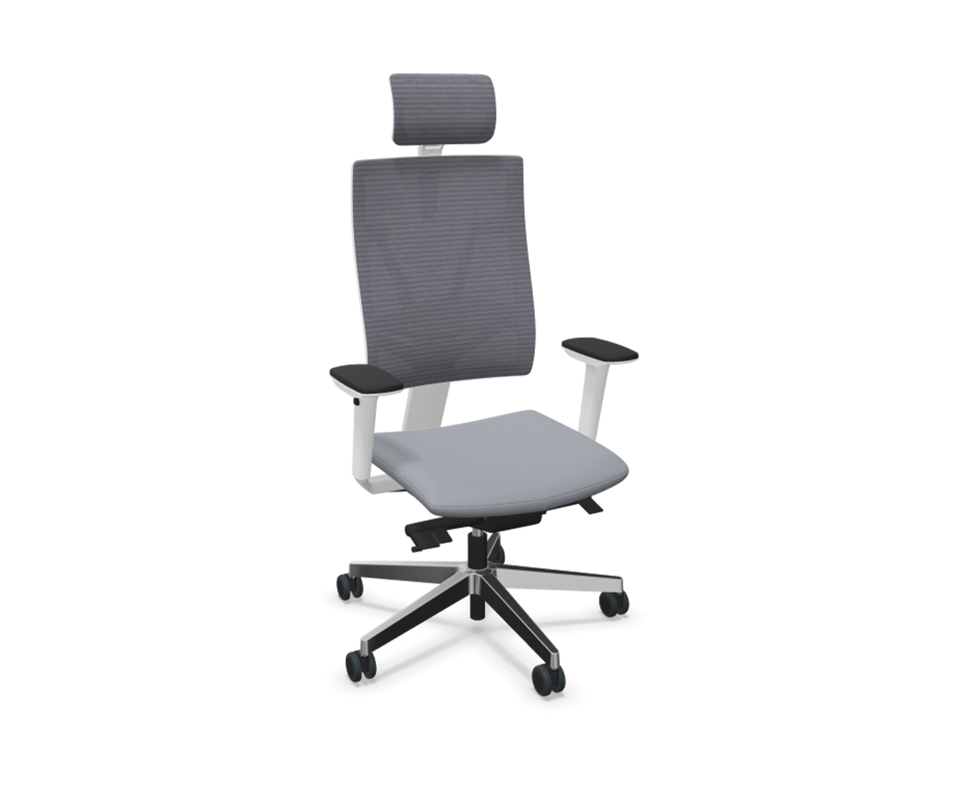 4Me Bürostuhl mit 4D-Armlehnen und Kopfstütze, Farbe wählbar