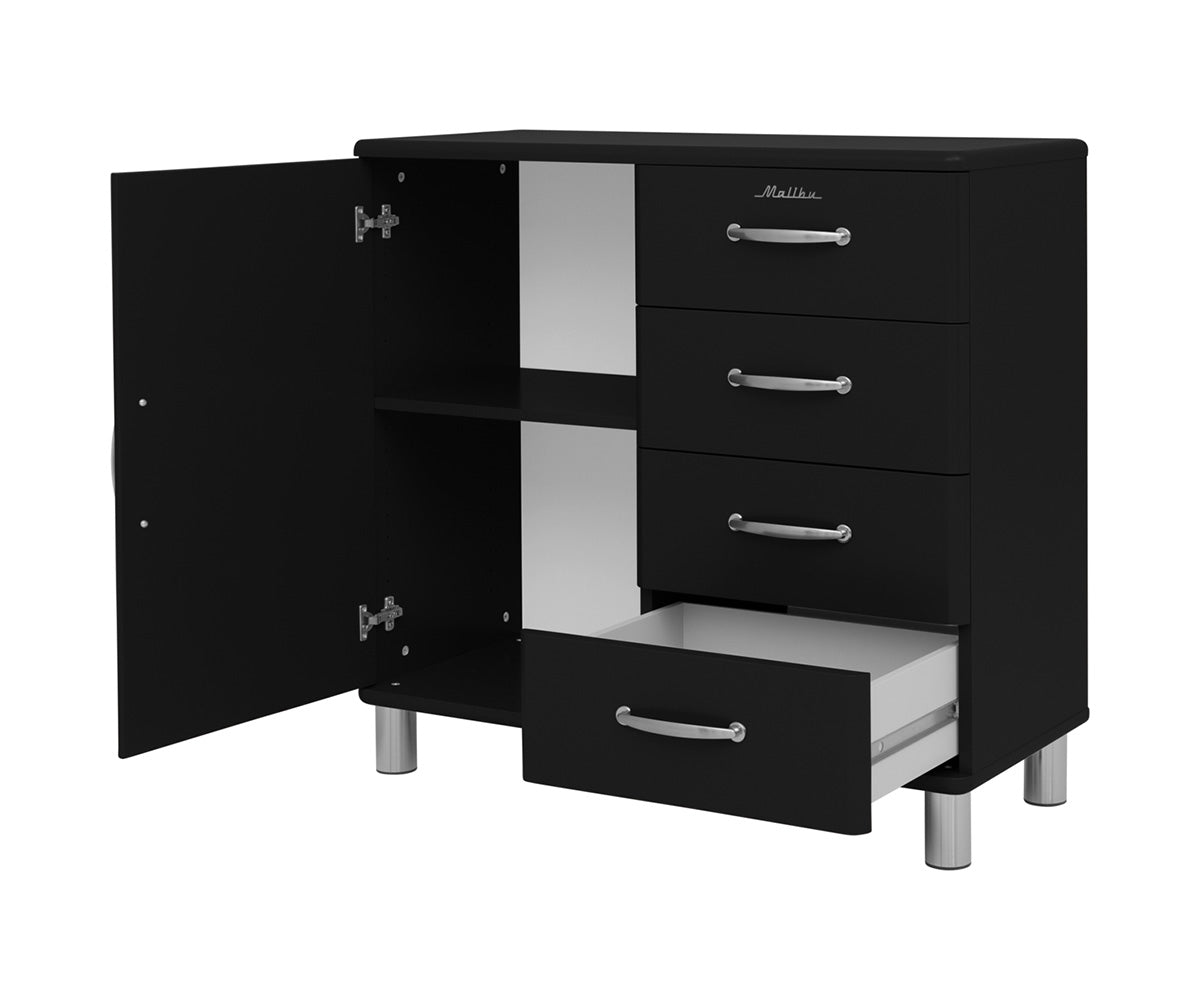 Malibu Highboard Schwarz