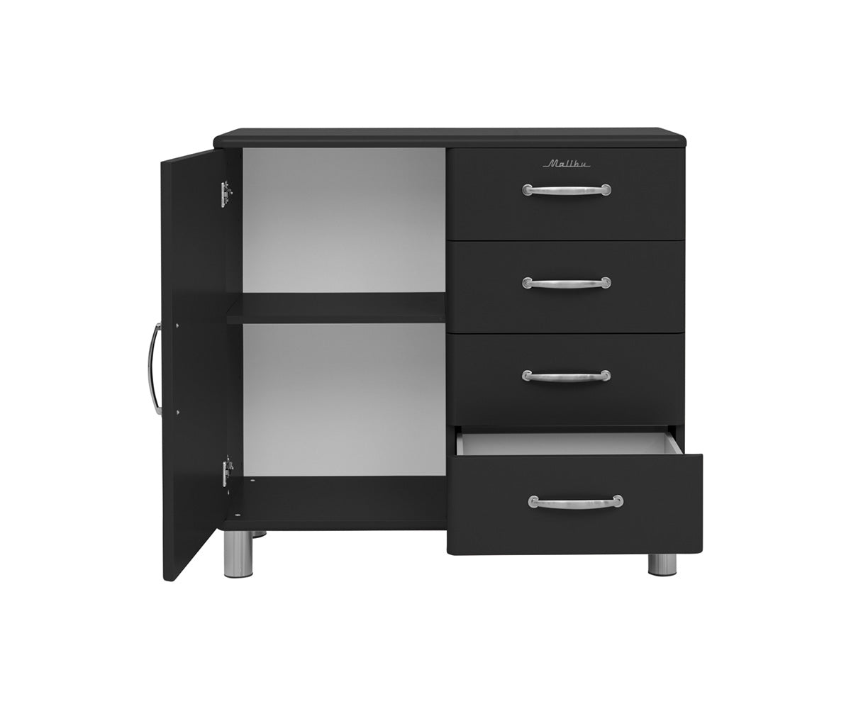 Malibu Highboard Schwarz