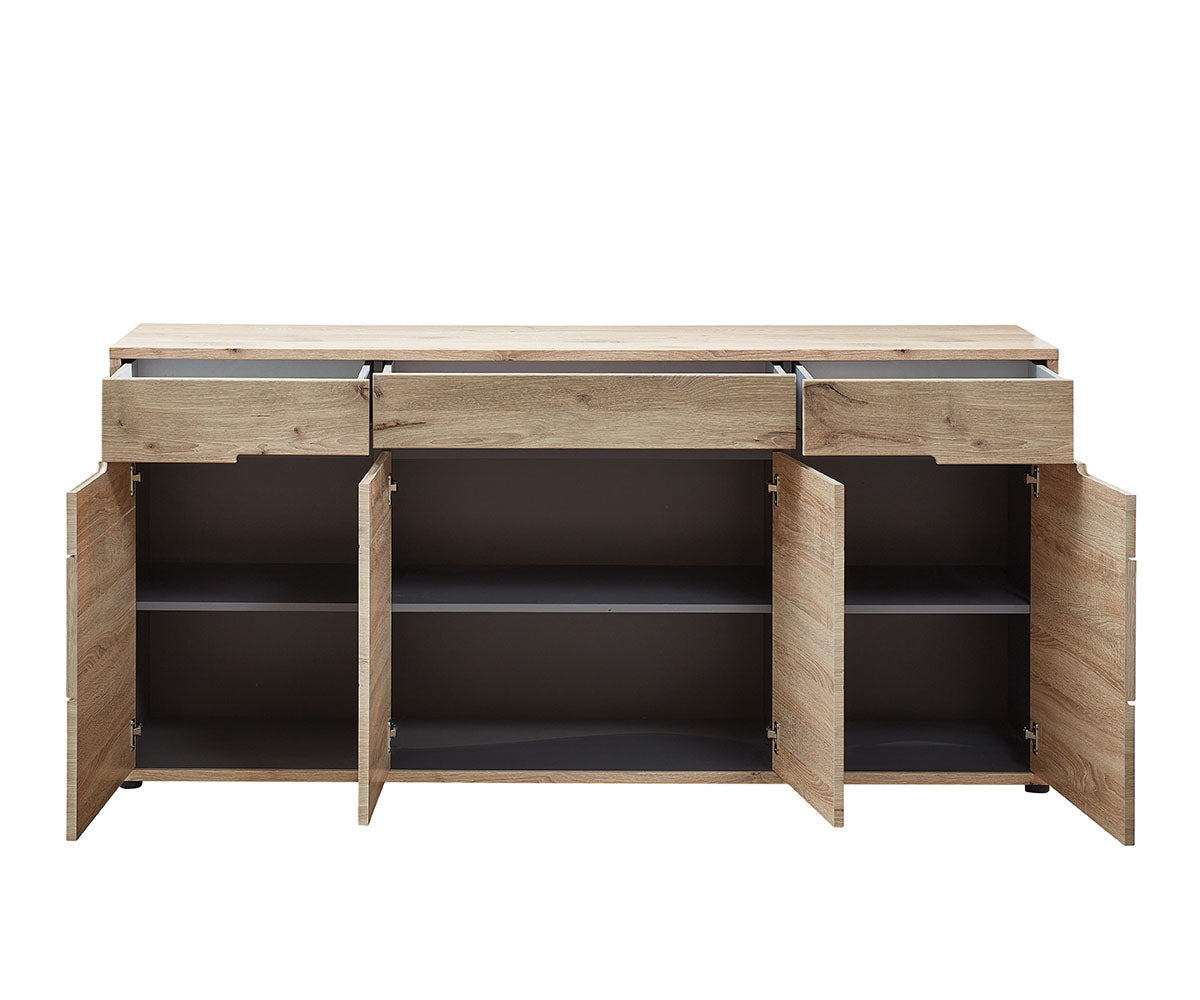 Bellano Sideboard Viking Eiche Natur - Voelpe