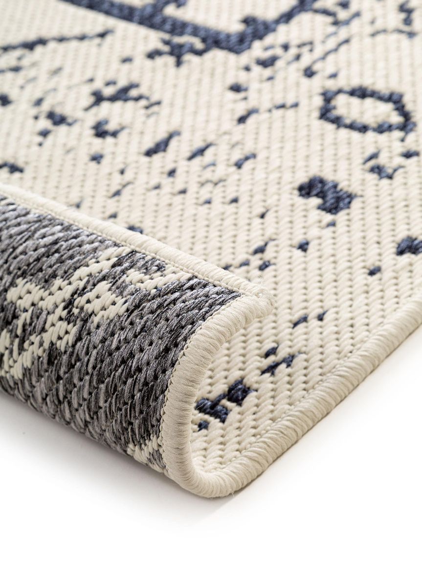 Wendeteppich Terrazzo Grau / Blau
