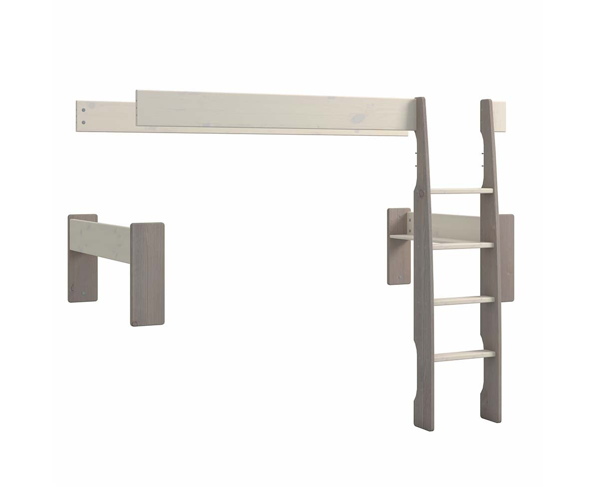 Steens for Kids - Umbau als Etagenbett zu 2x 649 White Wash / Stone