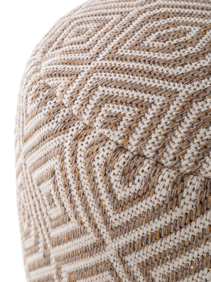 Pouf Laos 55x55x35 cm Taupe