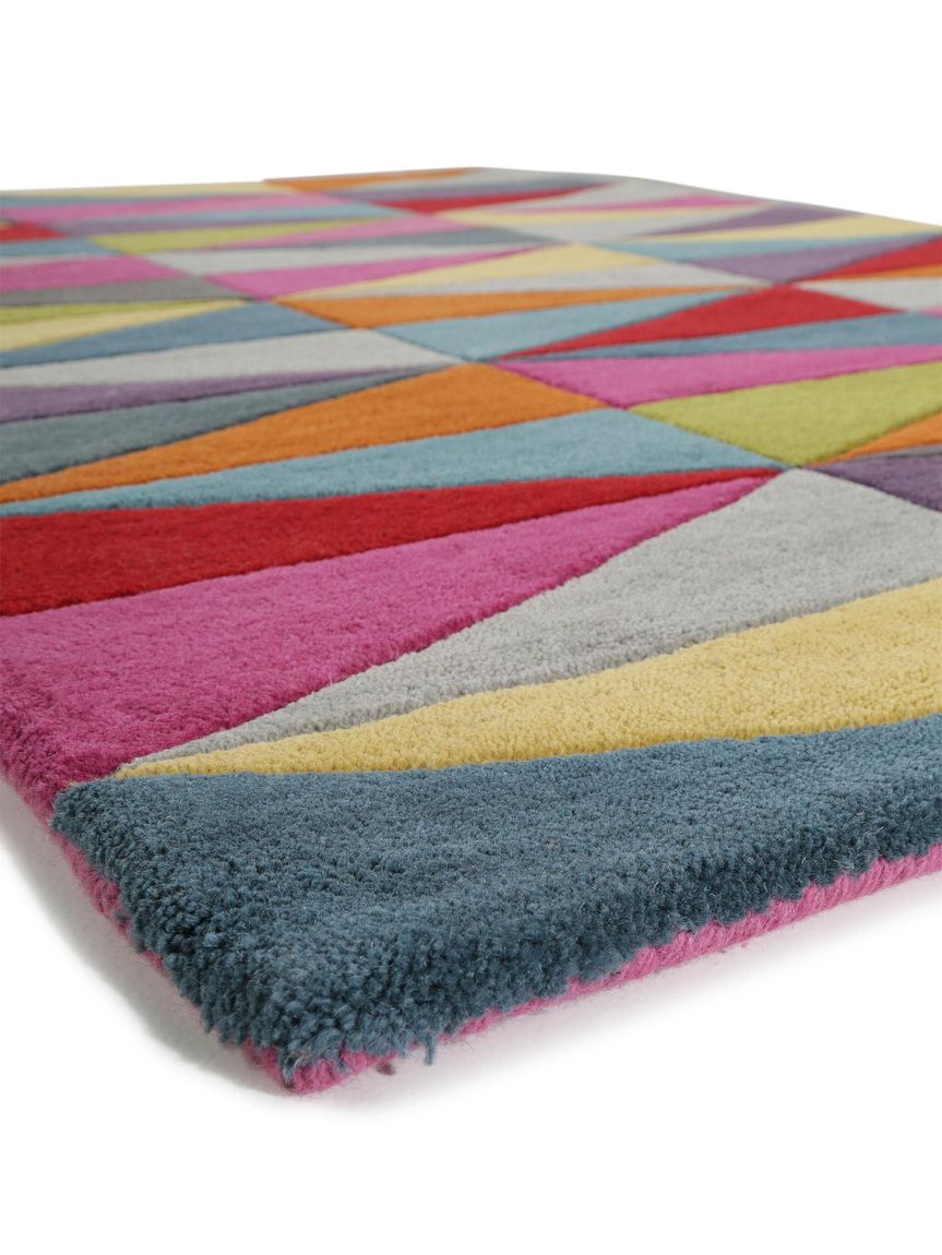 Wollteppich Funk 120x170 cm Bunt