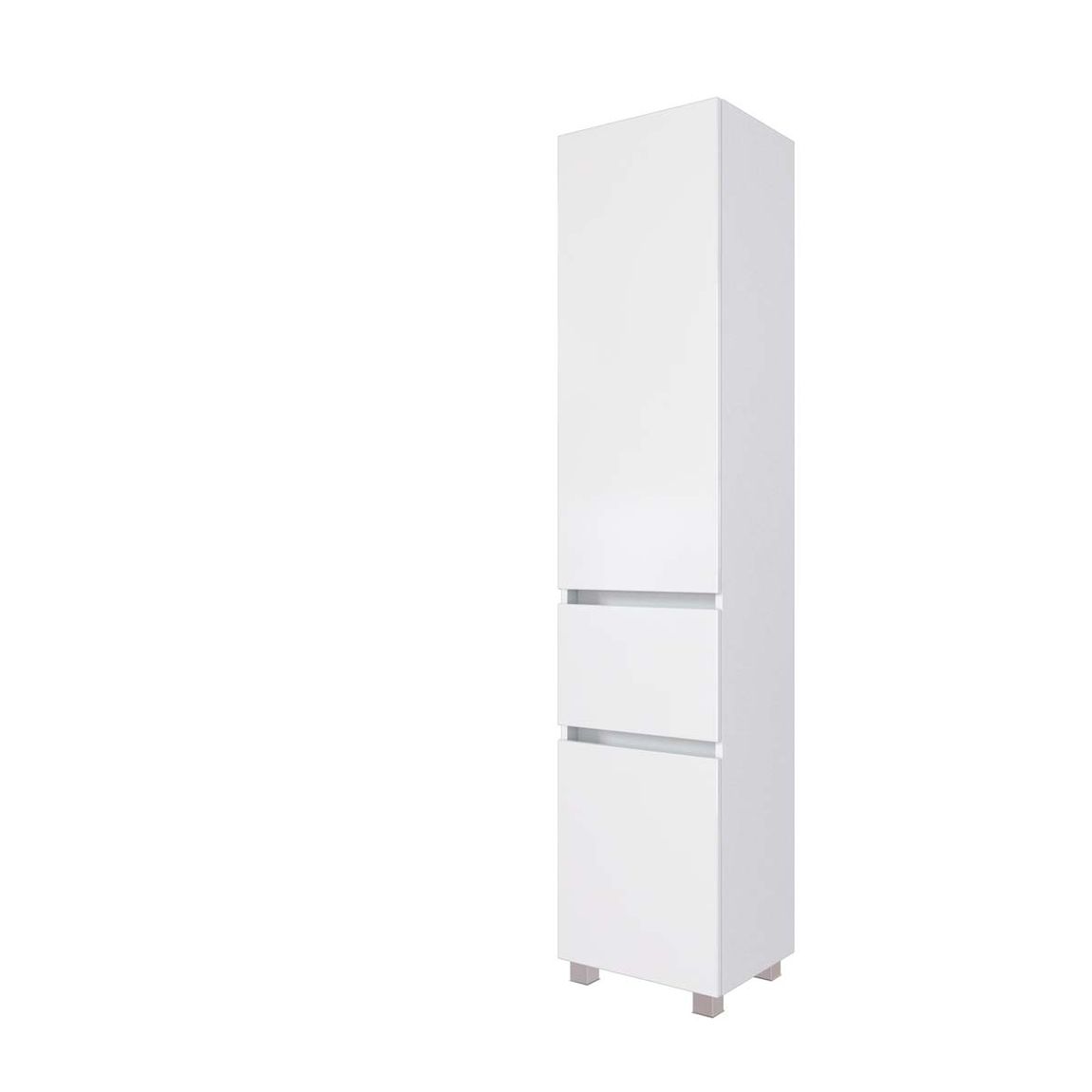 Passau Seitenschrank für Badezimmer 40 cm Weiß