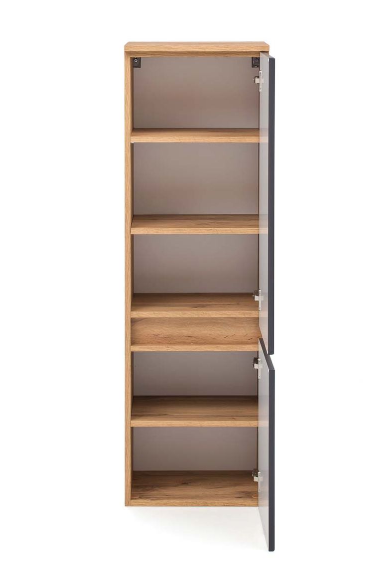 Kiel Midischrank 40 cm Wotaneiche / Grau