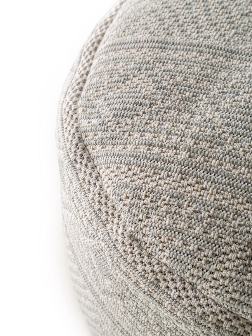 Pouf Naxos 55x55x35 cm Hellgrau