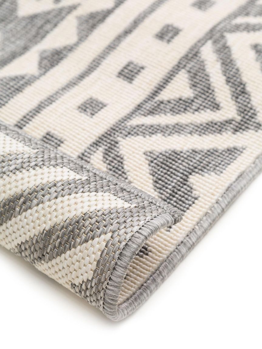 In- & Outdoor Teppich Niel Creame / Grau