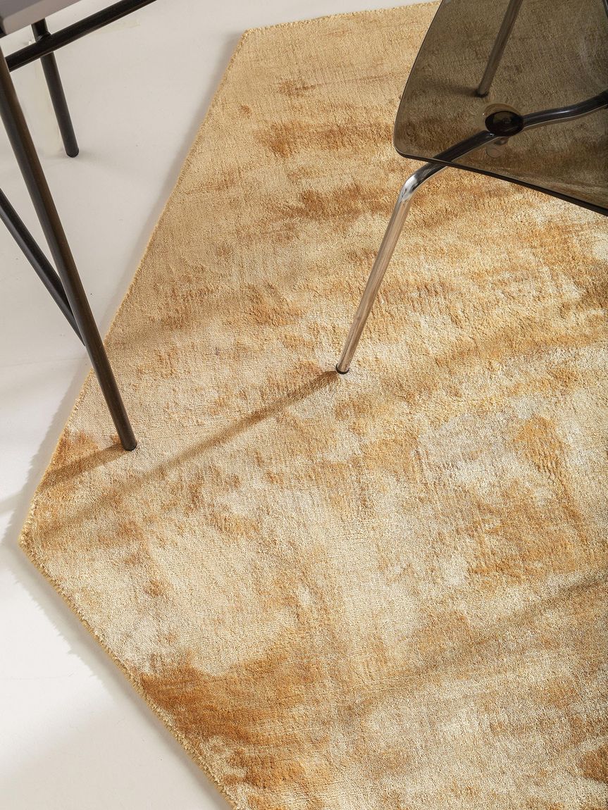Viskoseteppich Nela 150x170 cm Gelb