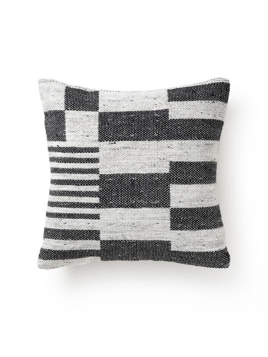 Kissenbezug Aziz 45x45 cm Schwarz / Weiß