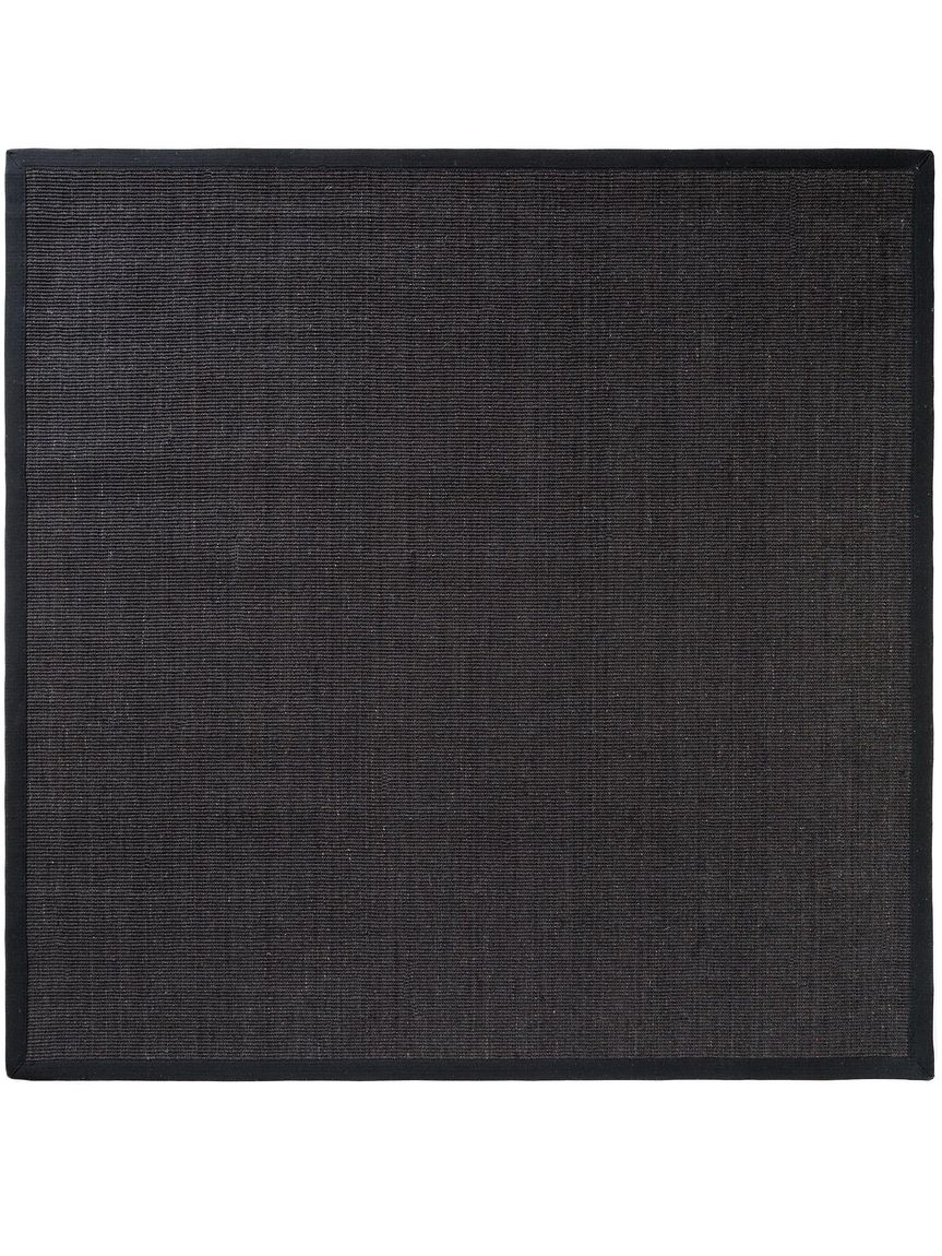 Sisalteppich Sisal Schwarz