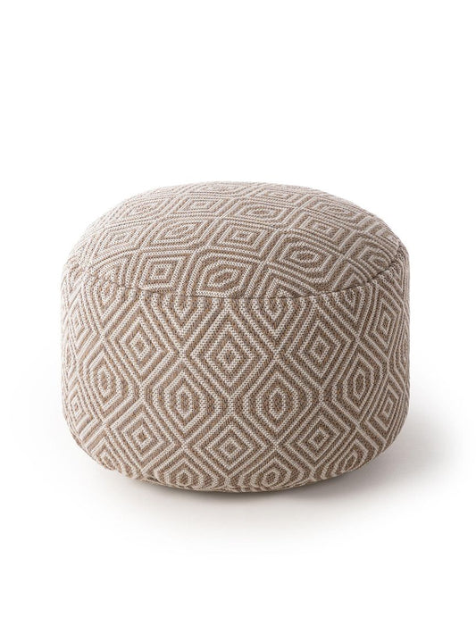 Pouf Laos 55x55x35 cm Taupe