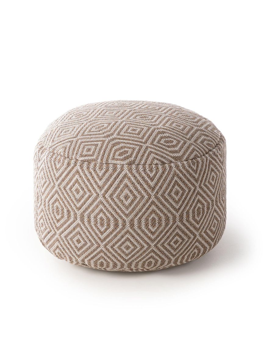 Pouf Laos 55x55x35 cm Taupe