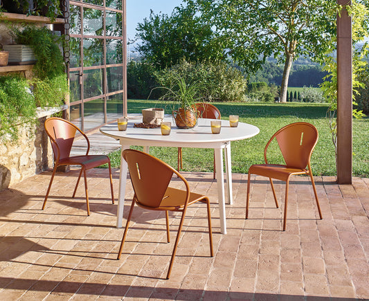 Emu Plus4 Gartentisch, rund, ausziehbar