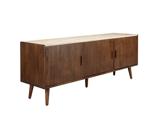 Arda Sideboard Walnuss / Travertin