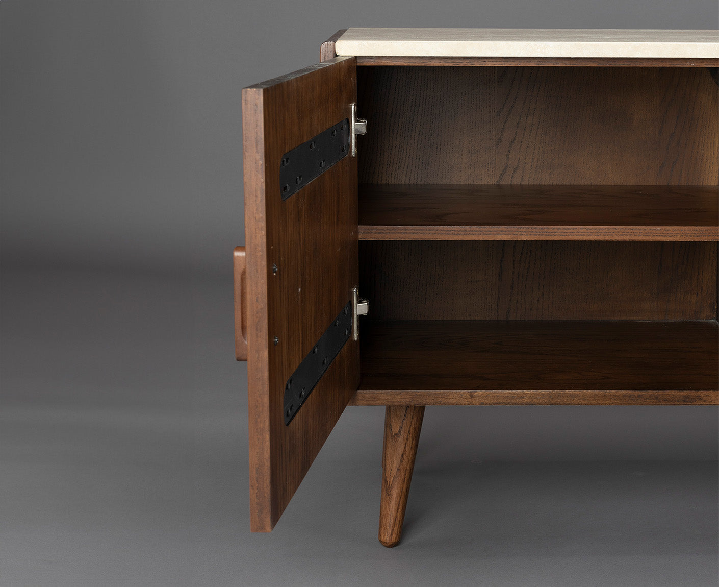 Arda Sideboard Walnuss / Travertin