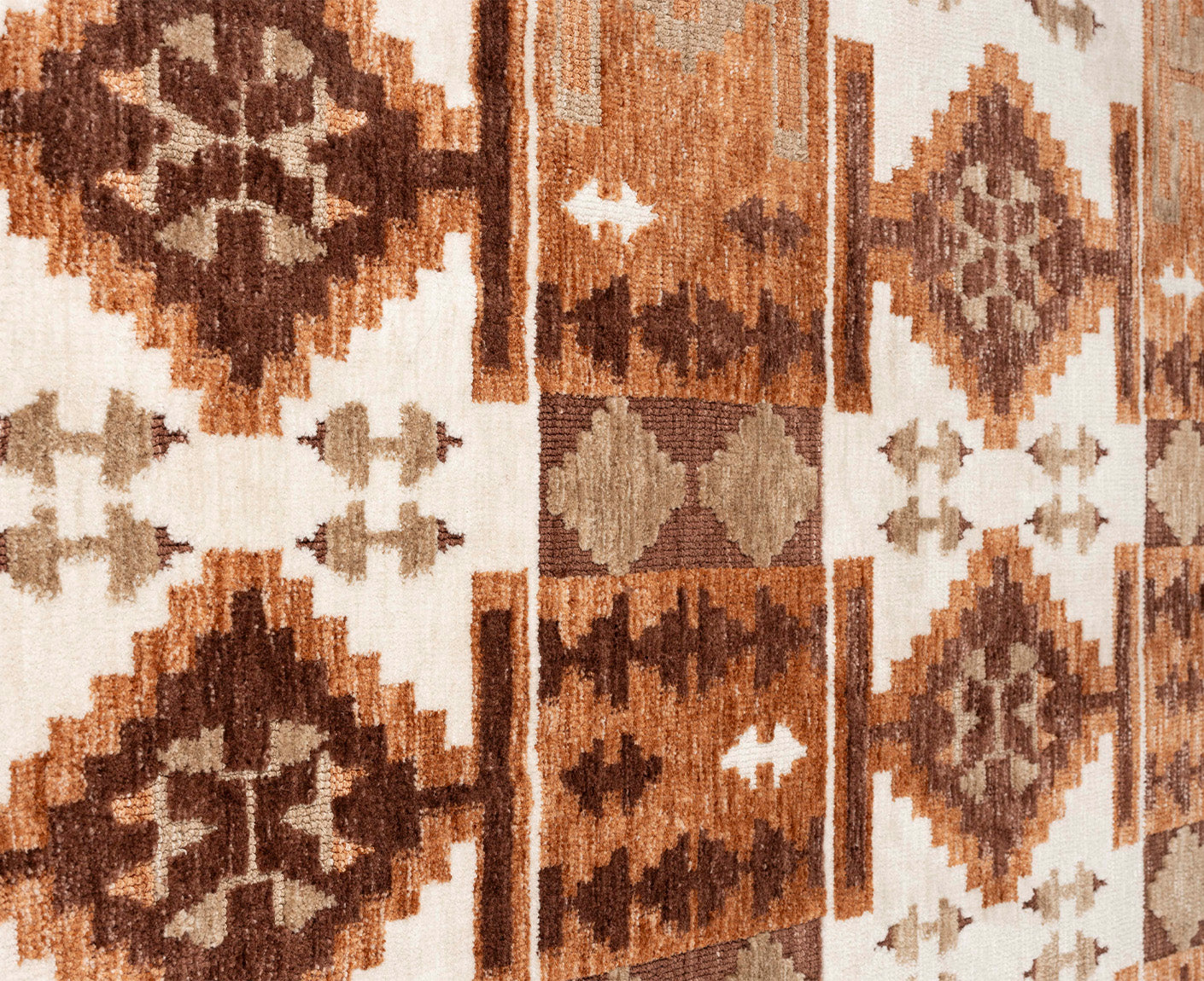 Maron Teppich Retro-Design