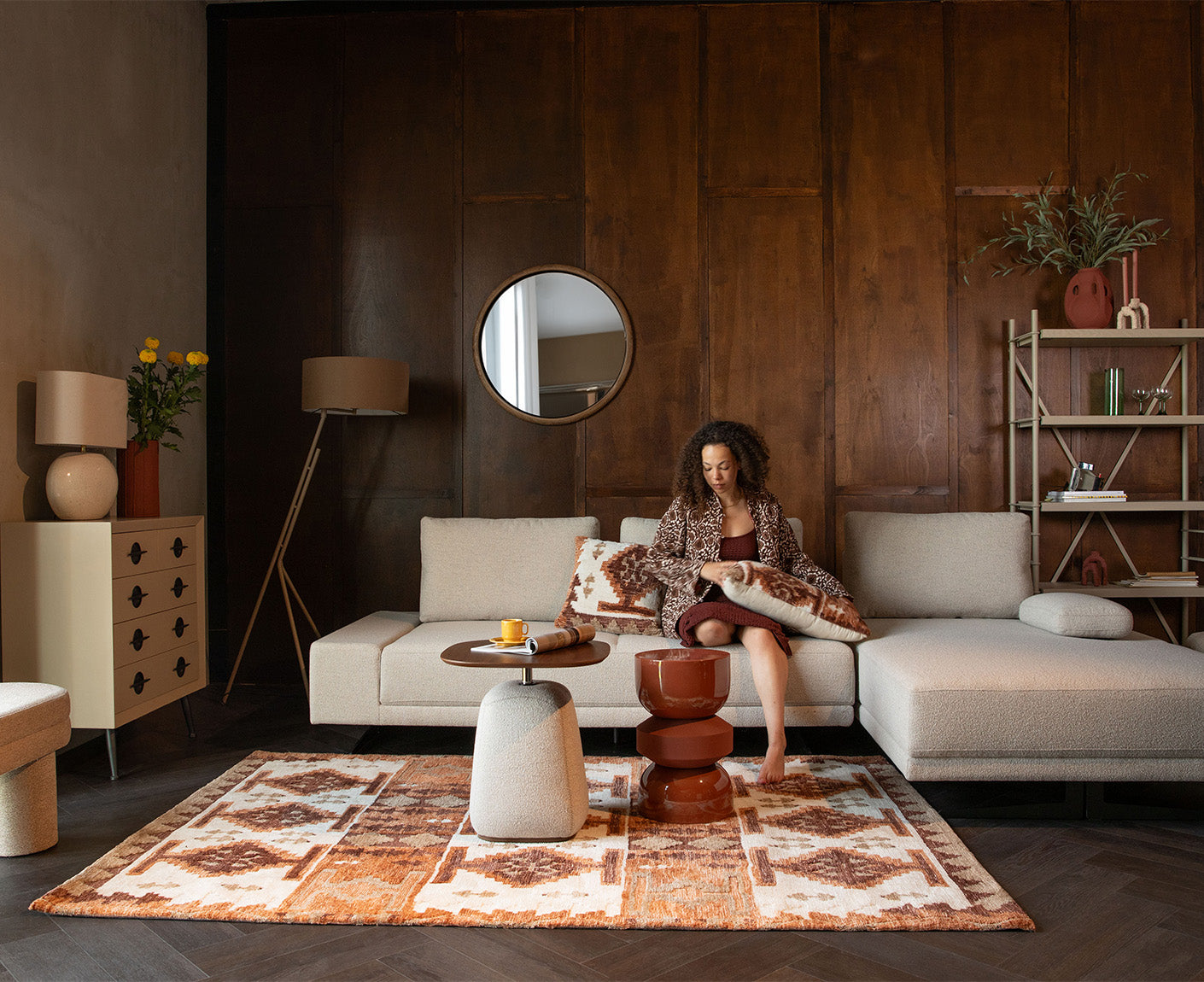 Maron Dekokissen Retro-Design 6er Set